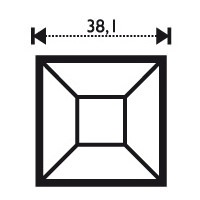 Bevel 1.5 x 1.5" 3,81 cm x 3,8